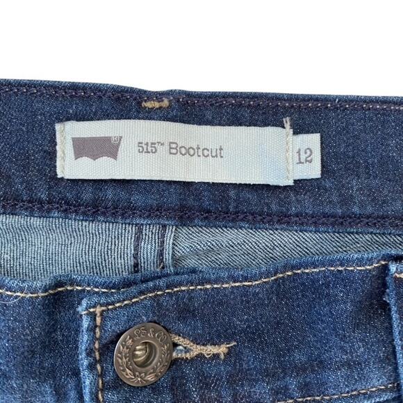 Levi's 515 Bootcut Blue Jeans - Size 12 - Picture 6 of 7